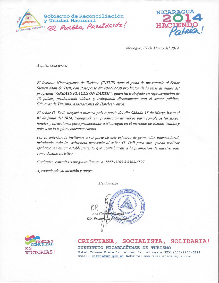 Nicaragua Production