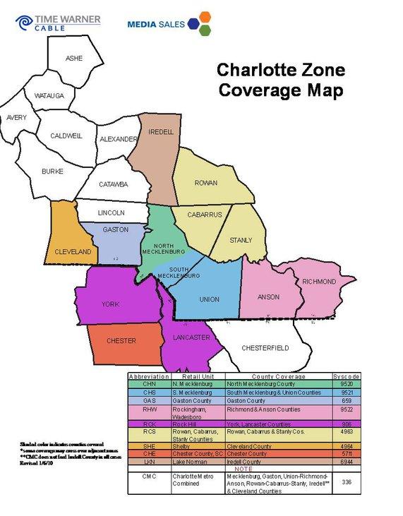 Charlotte Coverage Map