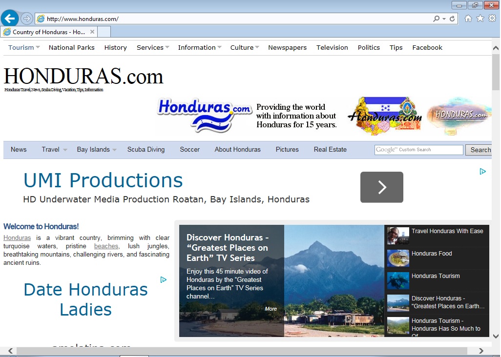 Representing Honduras National Tourism