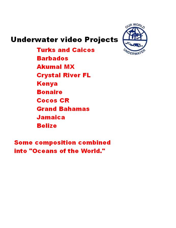 Underwater Video Projects